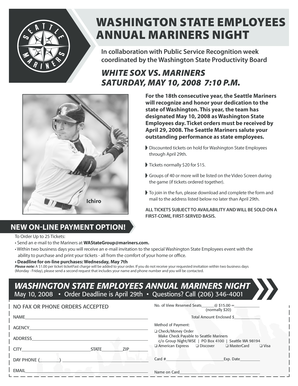 Washington State Employees Annual Mariners Night