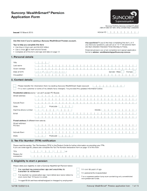 Suncorp WealthSmart Pension Application Form