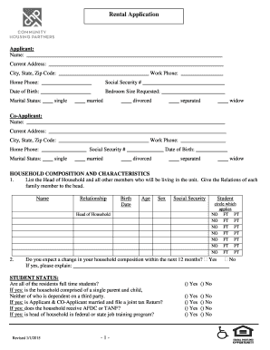 Rental Application Form