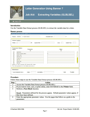 Letter of borrowing money - Letter Generation Using Banner 7 Job Aid Extracting Variables - ww2 nscc