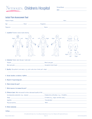 Initial Pain Assessment Tool
