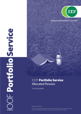 IOOF Allocated Pension Application Form