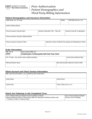 Arrhythmogenic Cardiomyopathy Multi-Gene Panel Prior Authorization