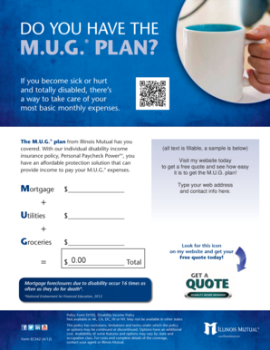 M.U.G.® Disability Income Insurance Application