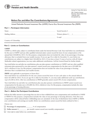 Before-Tax and After-Tax Contributions Agreement