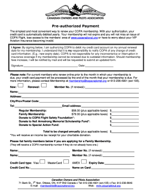 COPA Membership Renewal Form