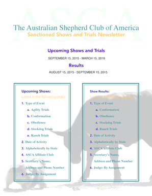 September - Australian Shepherd Club of America - asca