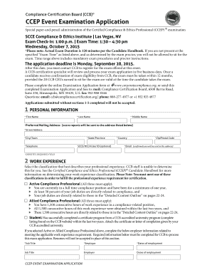 CCEP Event Examination Application