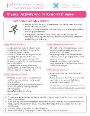 Physical Activity Guide for Parkinson’s Disease