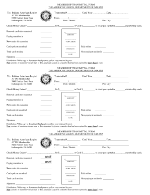 Membership Transmittal Form