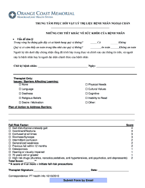 Patient Health Information Form