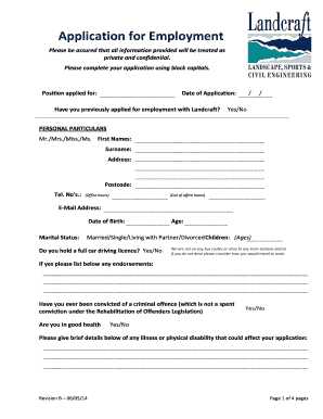Employment Application Form