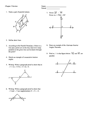 Geometry Chapter 3 Review