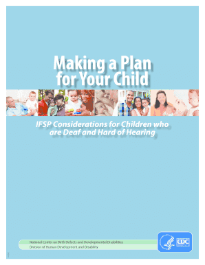 IFSP Plan for Deaf and Hard of Hearing Children