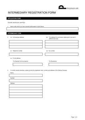 Intermediary Registration Form