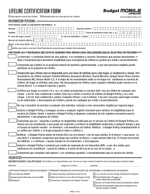 Reverificacin de inscripcin de Lifeline