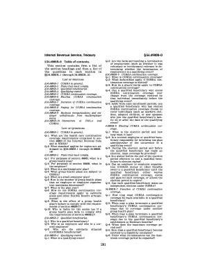 COBRA Continuation Coverage Regulations