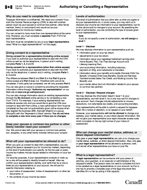 Canada Revenue Agency Form T1013