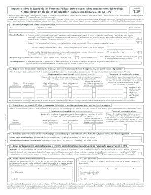 Modelo de comunicación de datos al pagador del IRPF
