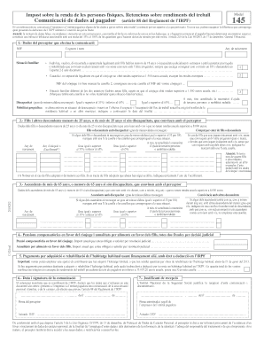 Spanish Personal Income Tax Withholding Communication Form