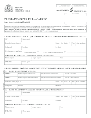 Child Care Benefit Application for Legal Entities