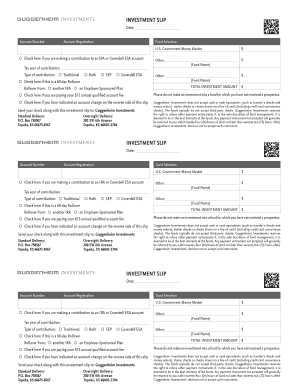 Guggenheim Investments Investment Slip