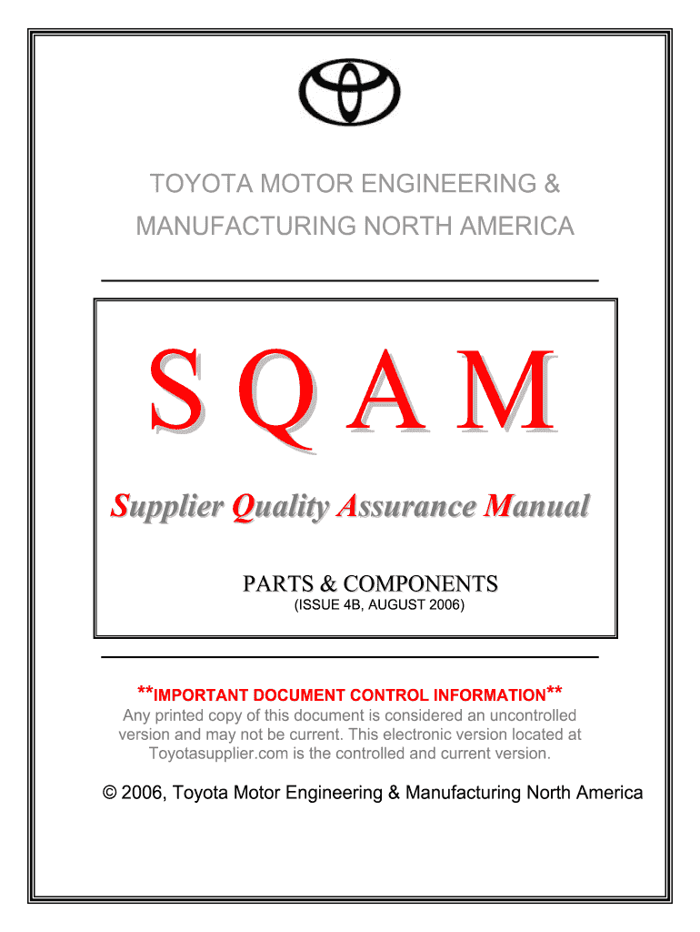 toyota sqam Preview on Page 1