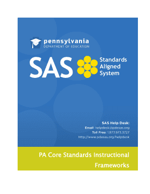 Fillable Online PA Core Standards Instructional Fax Email Print - pdfFiller