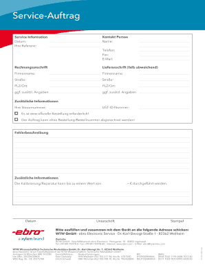 Service-Auftrag