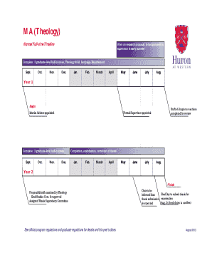 fill in timeline template