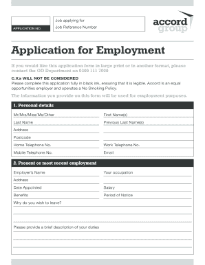 Application for Employment