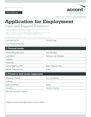 Application for Employment