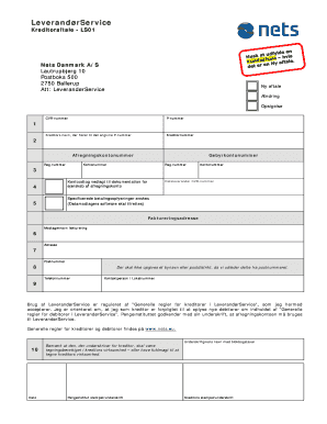 Supplier Service Creditor Agreement LS01