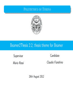 Thesis format pdf - Beamer2Thesis 22 thesis theme for Beamer Thesis Presentation