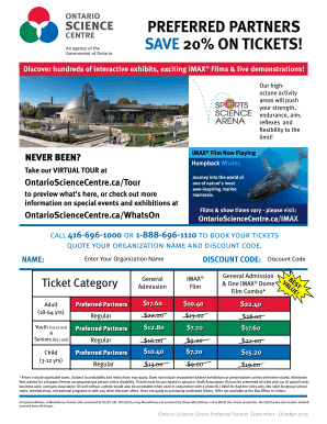 Ontario Science Centre Preferred Partner Tickets