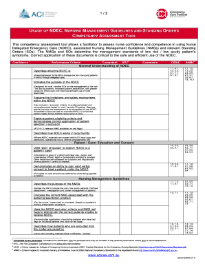 NDEC Competency Assessment Tool
