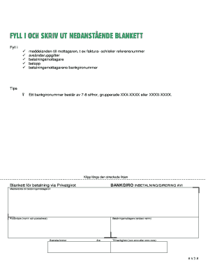 Bankgiro Payment Form