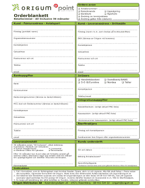 Swedish Payment Terminal Agreement