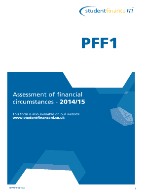 NI PFF1 2014/15 Financial Circumstances Assessment