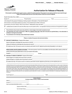 Authorization for Release of Records