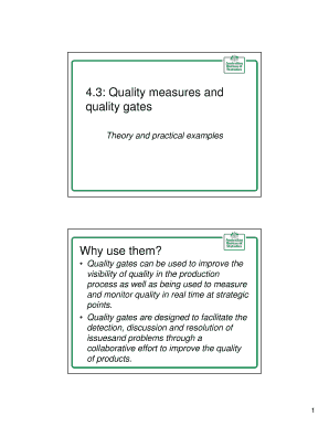 Quality Gates Template