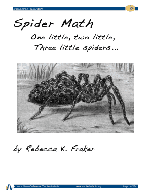 Spider Math Education Unit