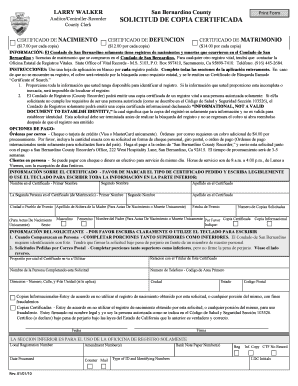 Solicitud de Copia Certificada