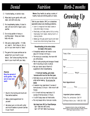 California Infant Care and Feeding Guide