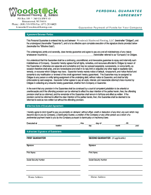 Personal Guarantee Form 2003Feb Corp Aprvl Robert PaynePDF