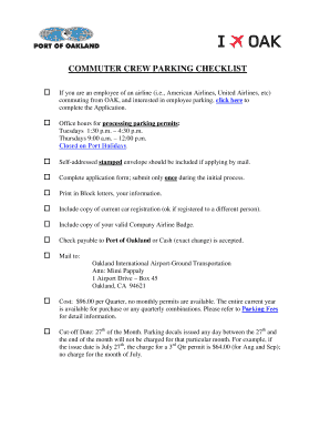 Commuting Employee Parking Application