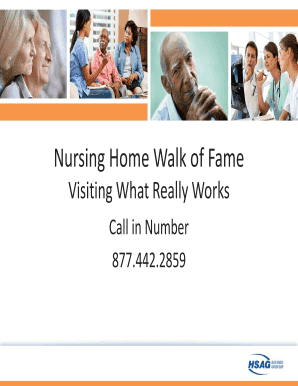 Nursing Home Walk of Fame Entry Form