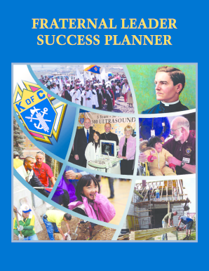 Knights of Columbus Fraternal Leader Success Planner