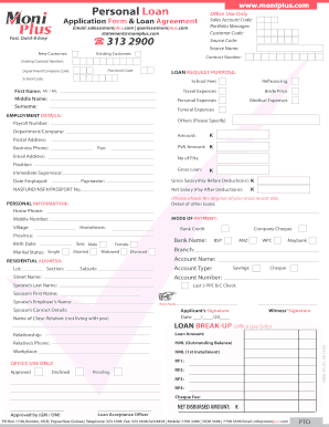 moni plus vehicle loan