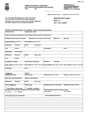 Mobile Food Facility Registration Form